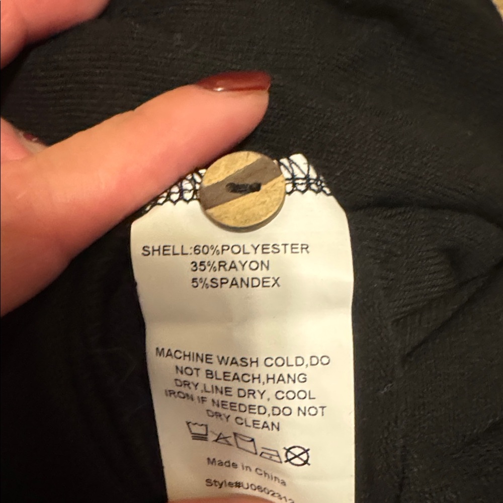 NWT Suzanne Betro Black Contrast Stitch Henley Tunic size 3x - Picture 7 of 7